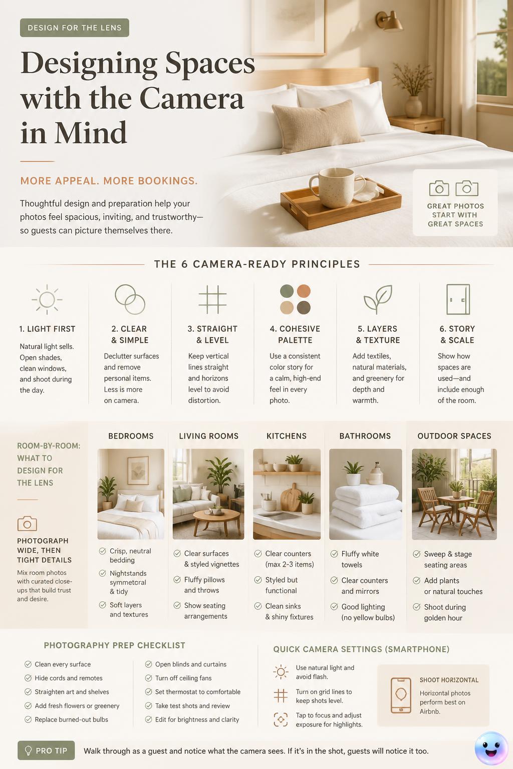 Designing spaces with the camera in mind