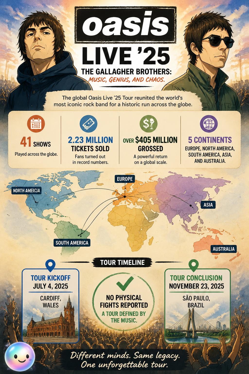 The global Oasis Live '25 tour
