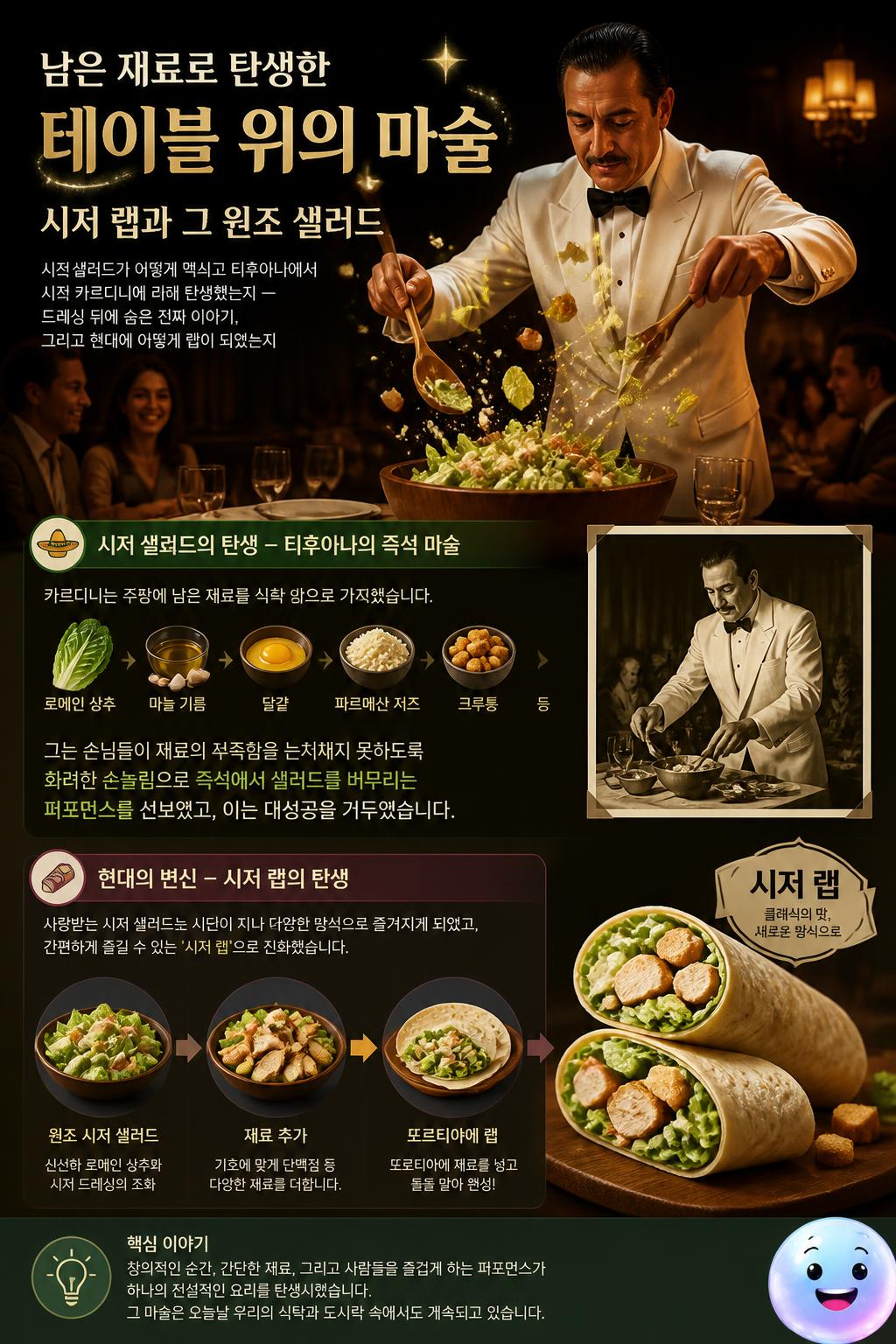남은 재료로 탄생한 테이블 위의 마술