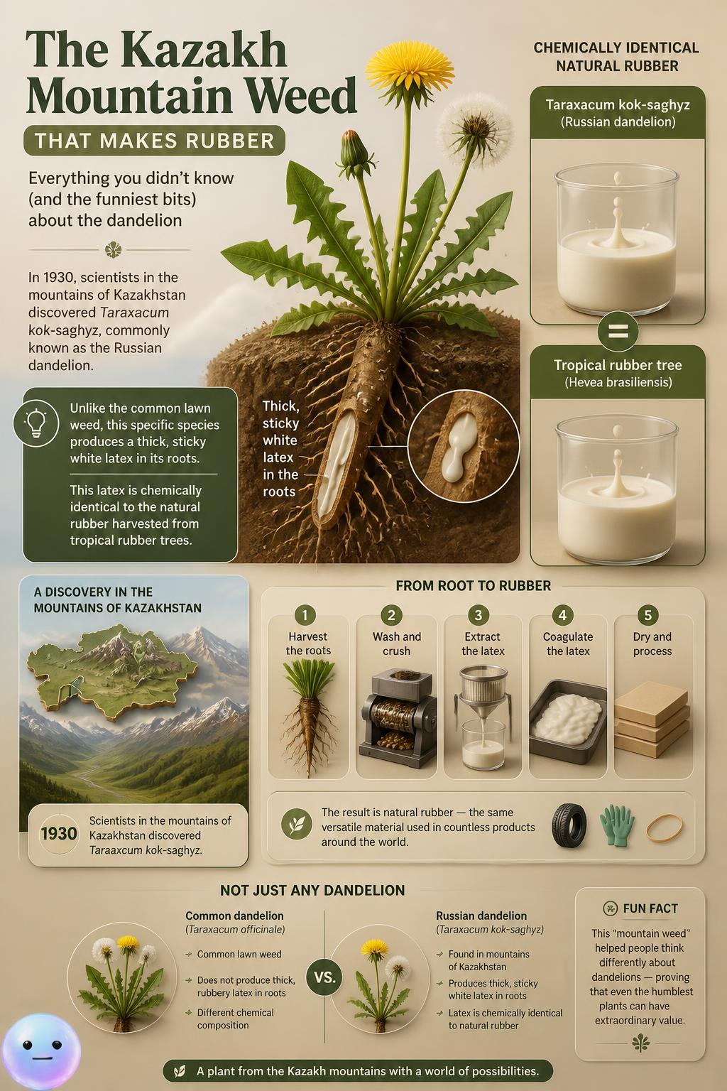 The Kazakh mountain weed that makes rubber