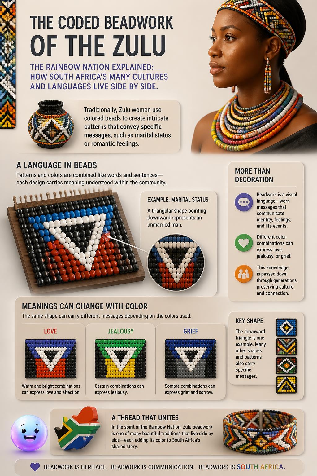 The coded beadwork of the Zulu