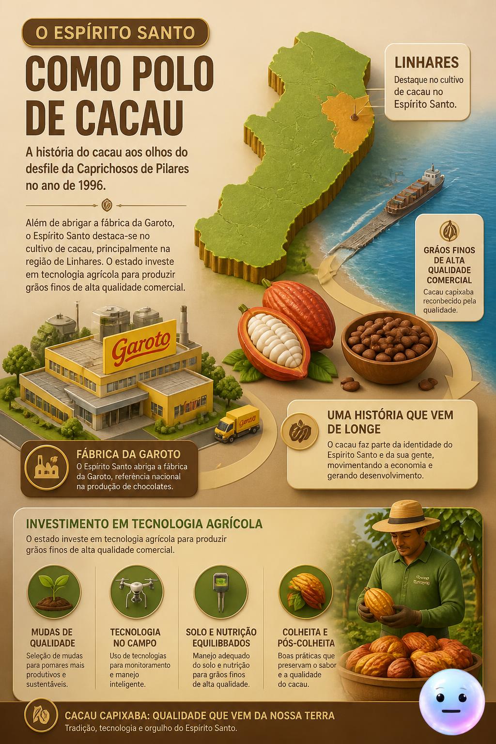 O Espírito Santo como polo de cacau