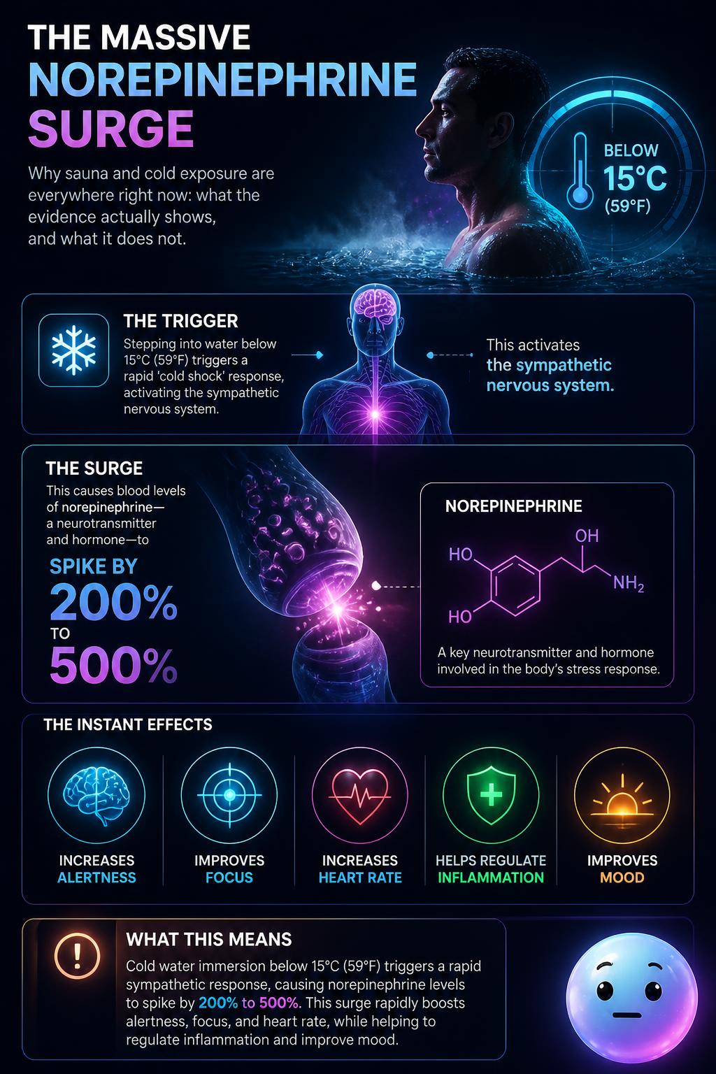 The massive norepinephrine surge