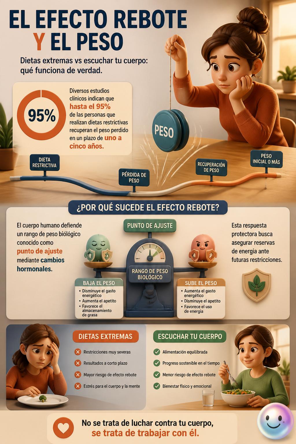 El efecto rebote y el peso