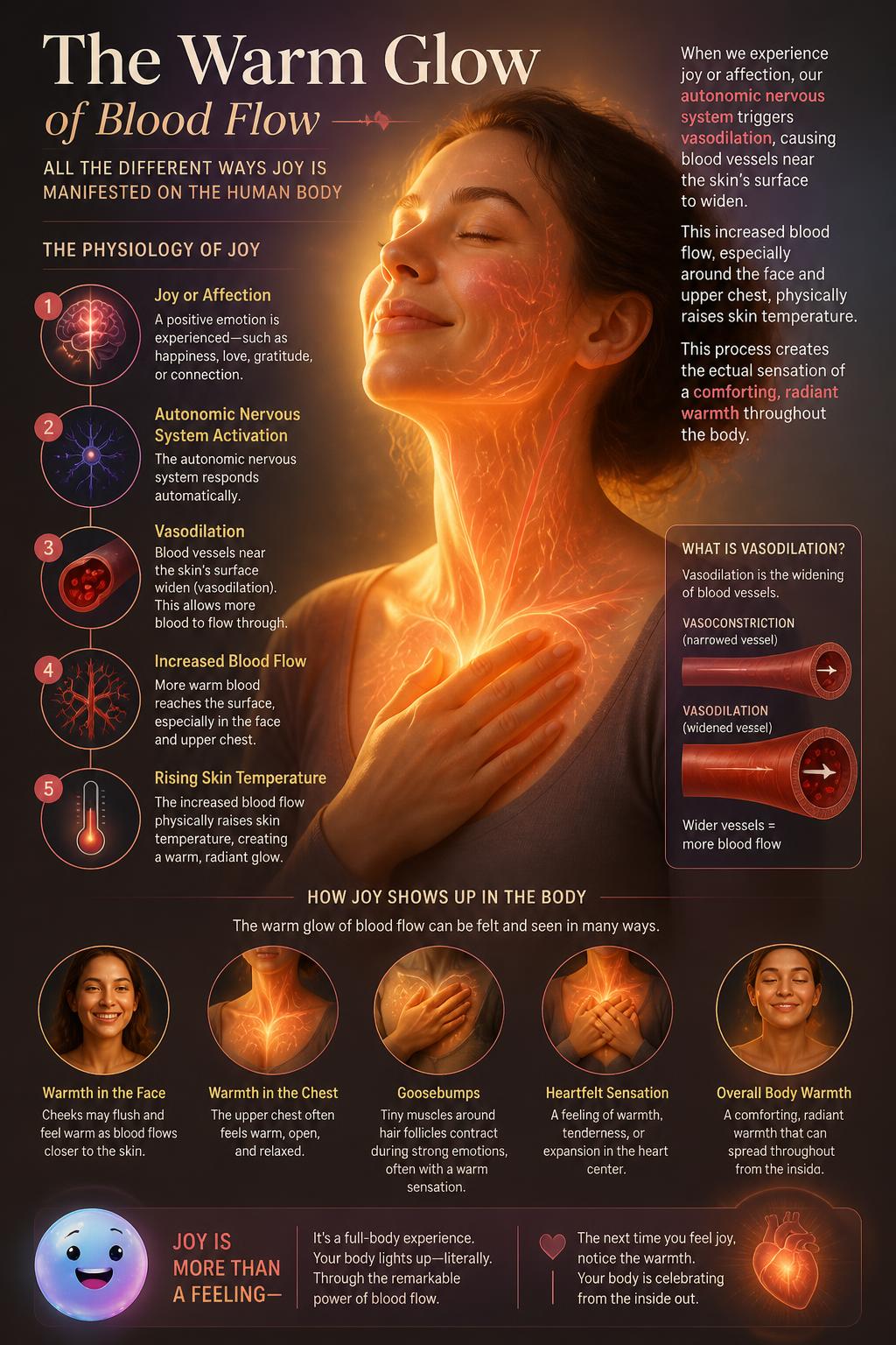 The warm glow of blood flow