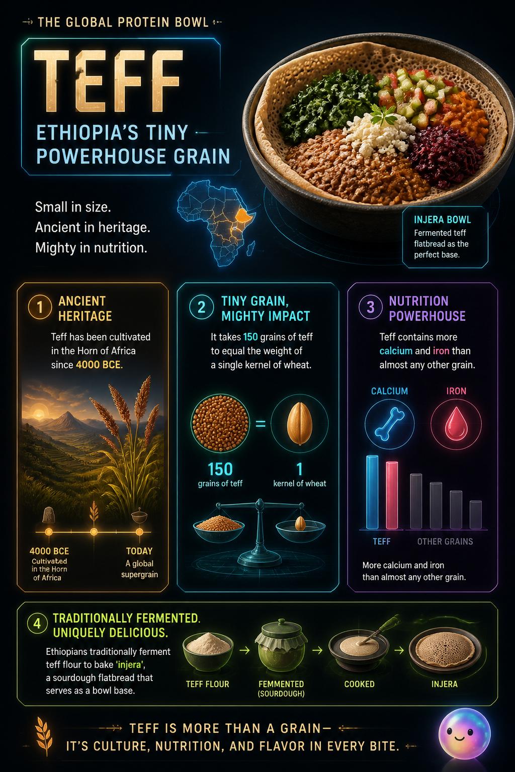 Ethiopia's tiny powerhouse grain called teff