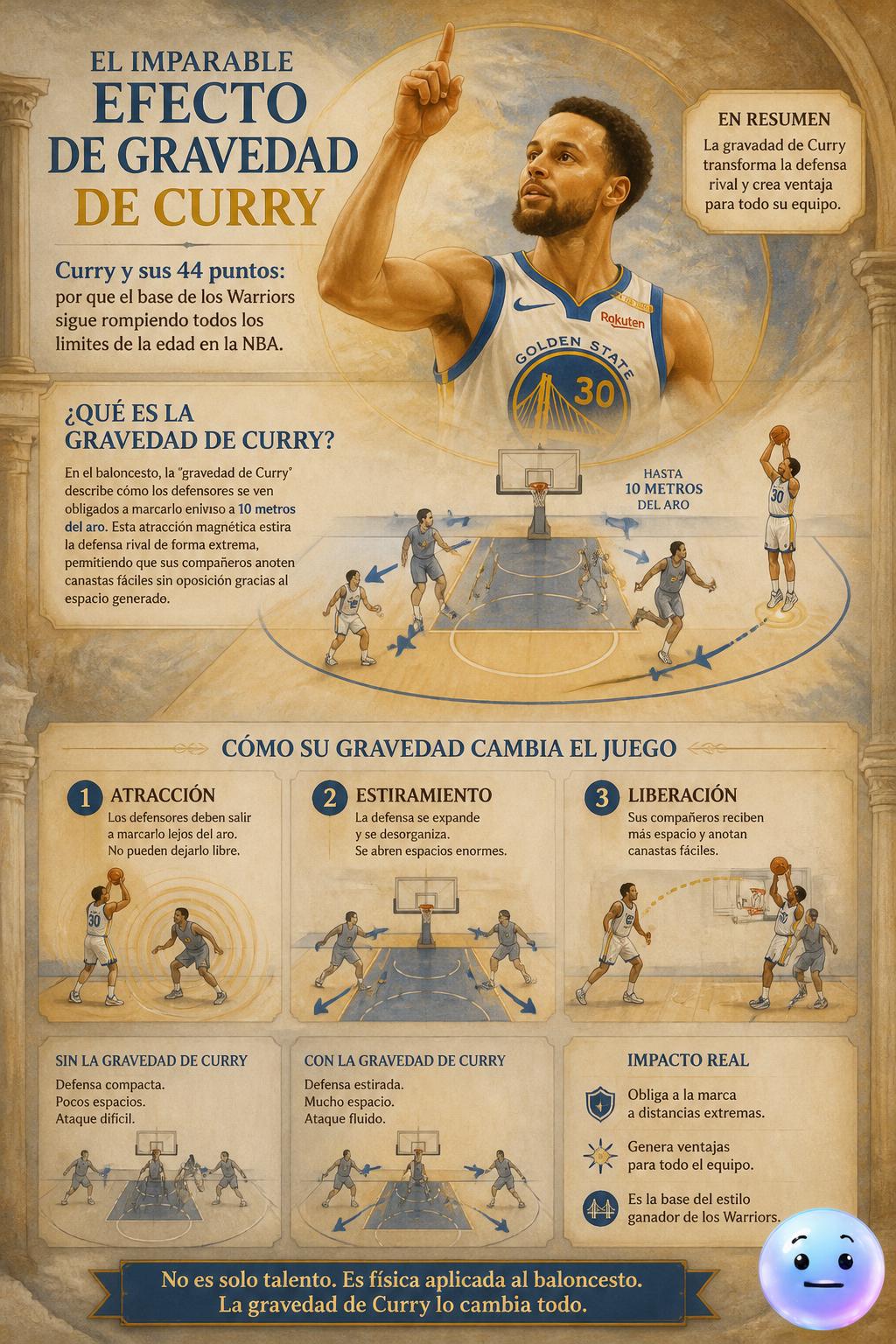 El imparable efecto de gravedad de Curry