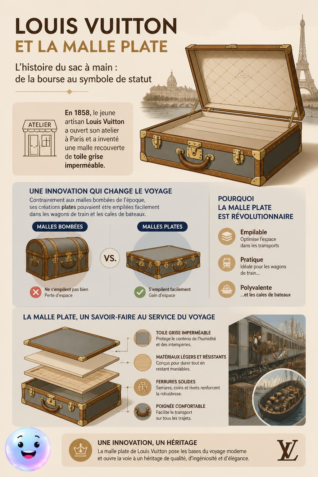 Louis Vuitton et la malle plate