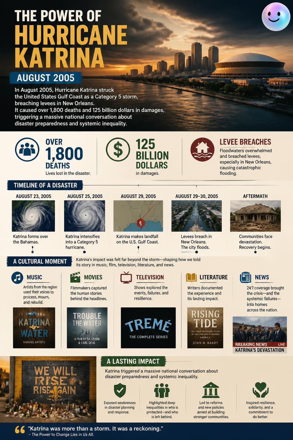 The power of Hurricane Katrina