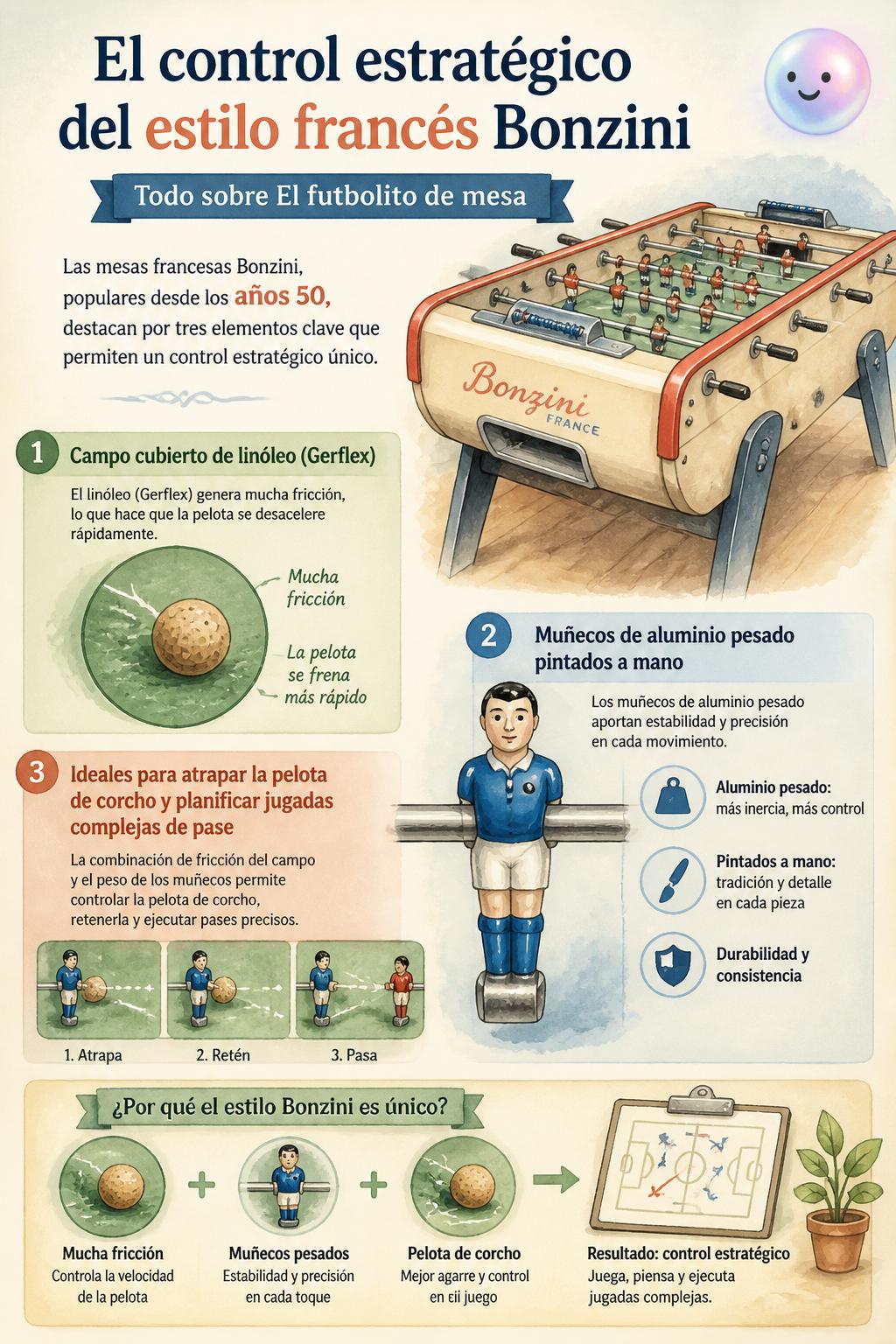 El control estratégico del estilo francés Bonzini