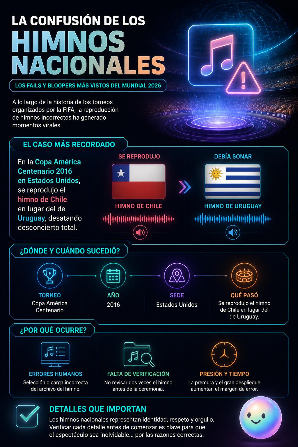 La confusión de los himnos nacionales