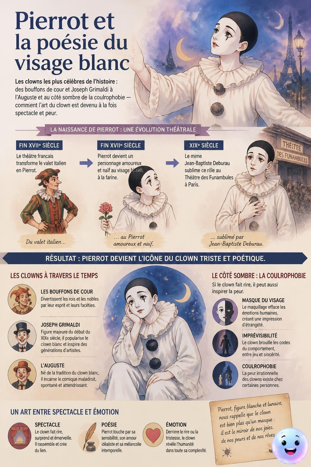 Pierrot et la poésie du visage blanc