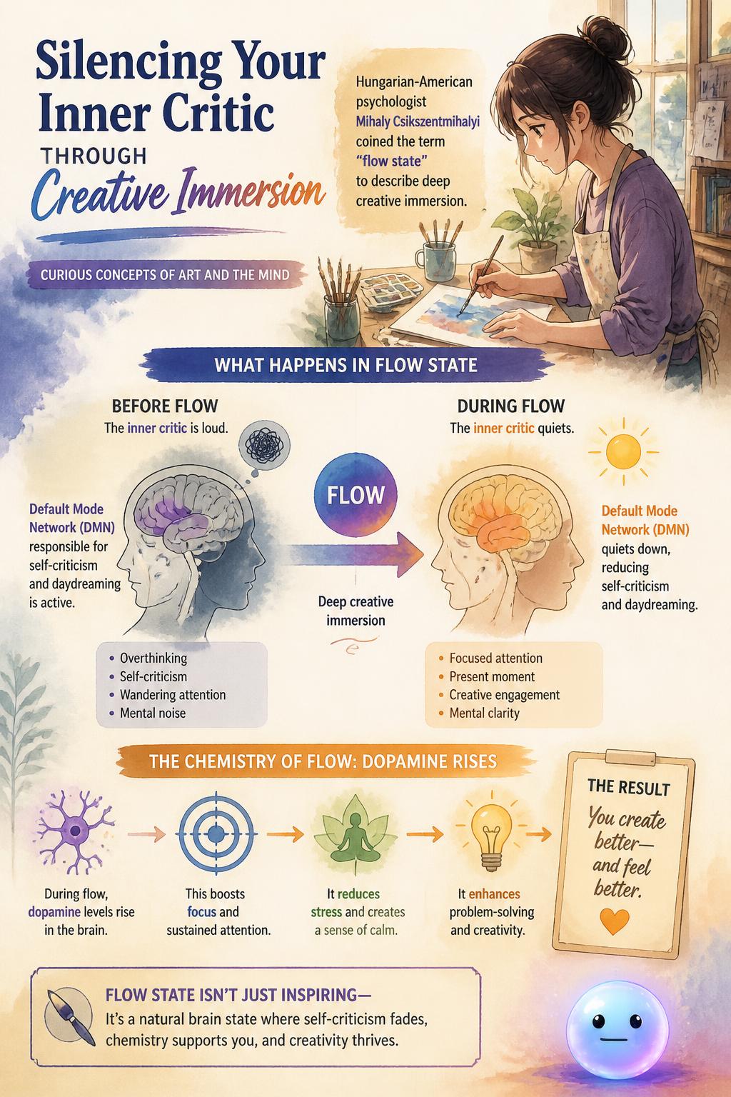 Silencing your inner critic through creative immersion