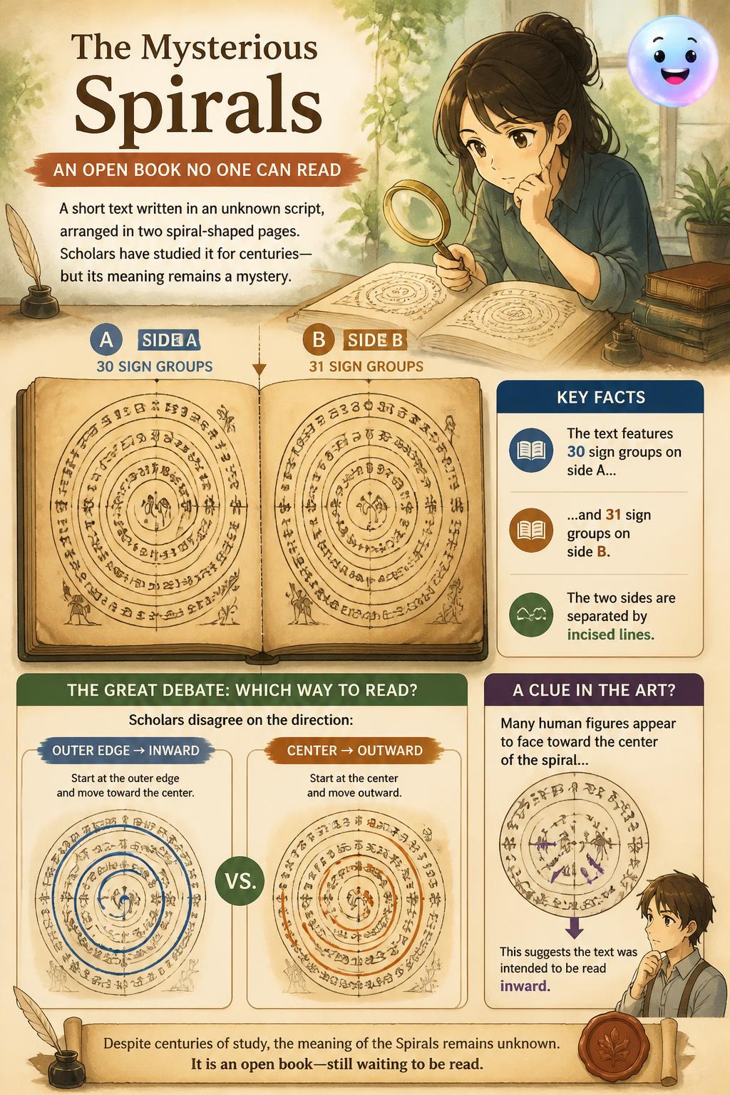 The mysterious hand-drawn spirals