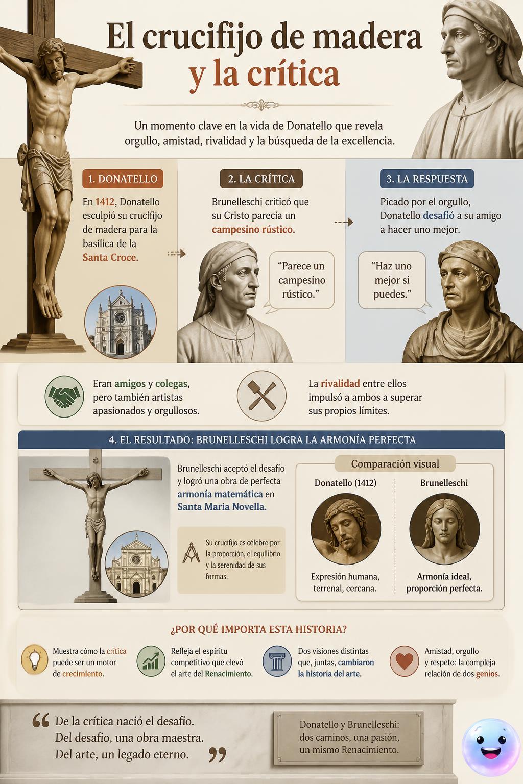 El crucifijo de madera y la crítica