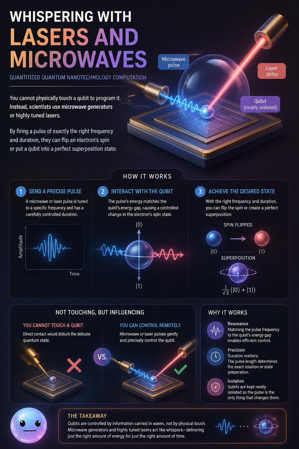 Whispering with lasers and microwaves