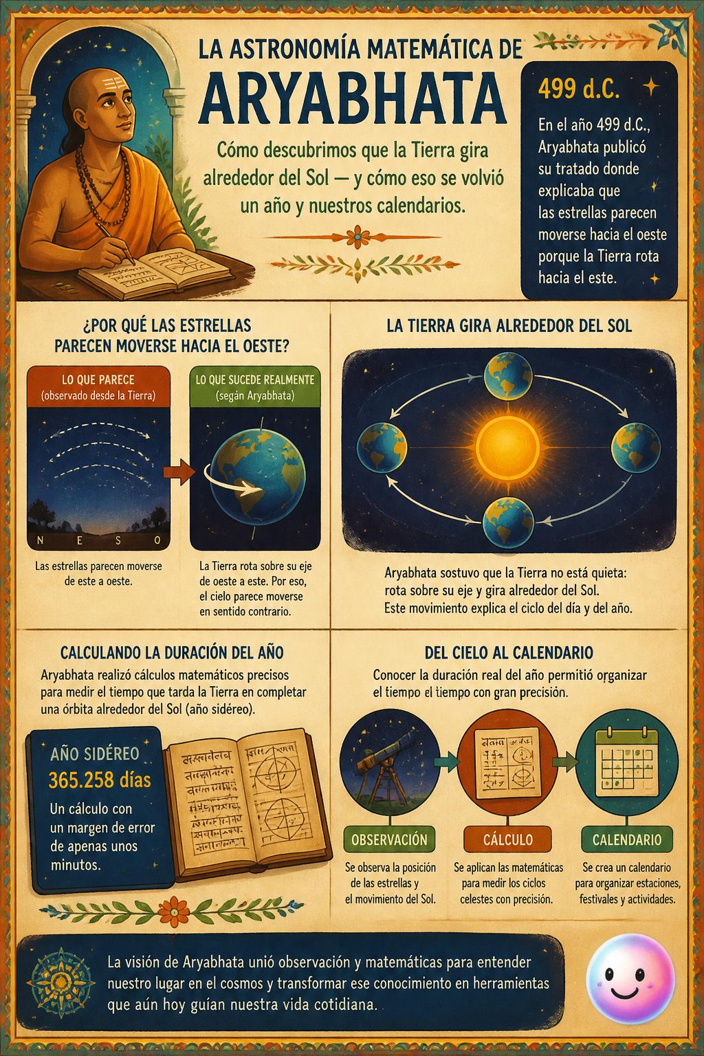 La astronomía matemática de Aryabhata