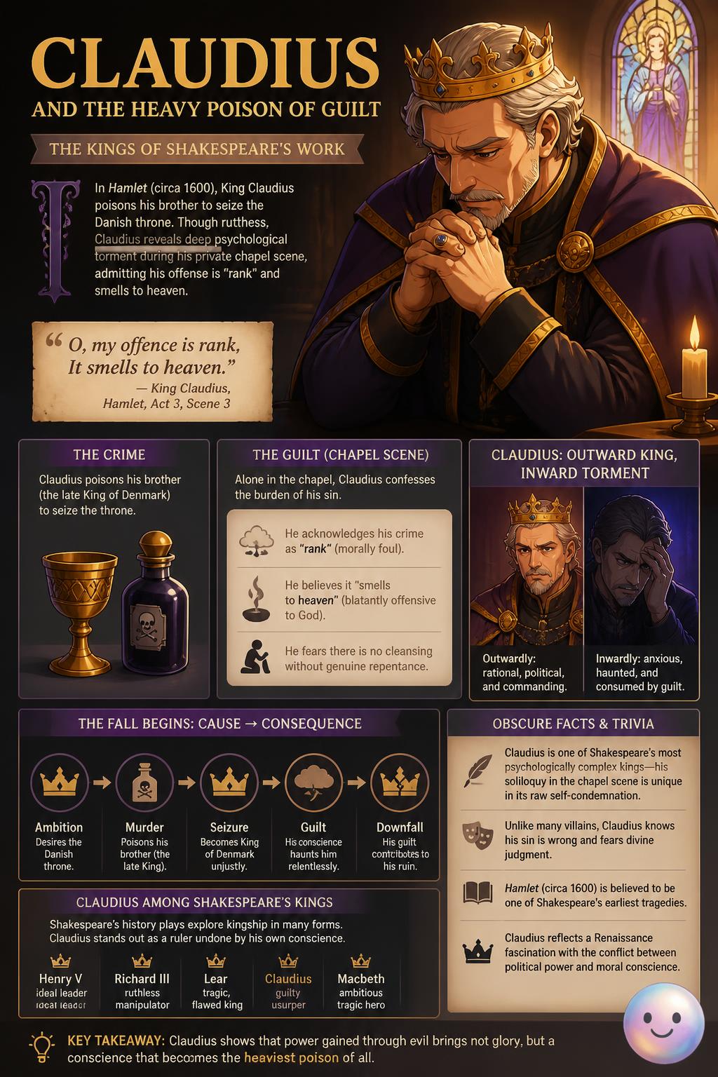Claudius and the heavy poison of guilt