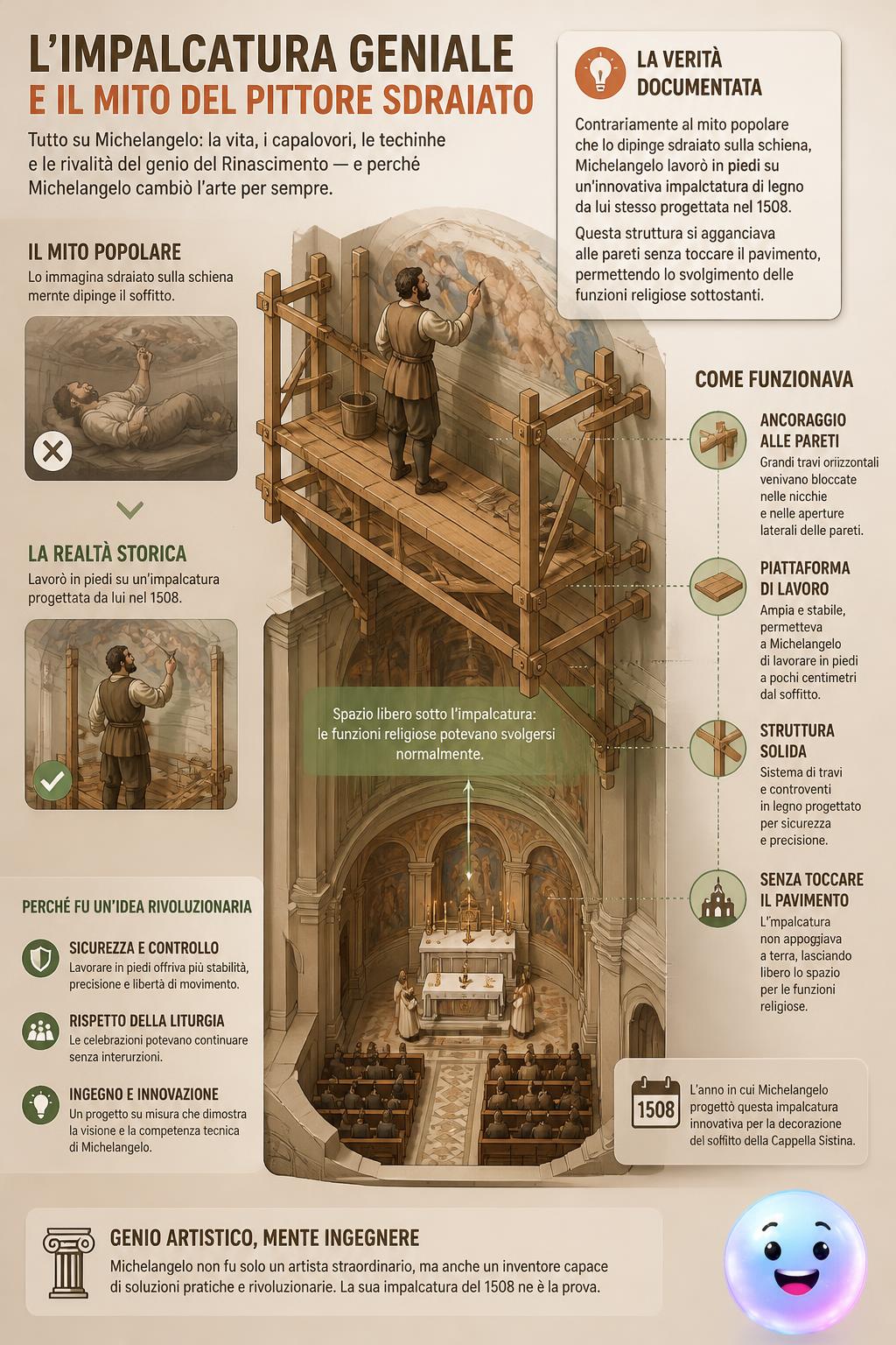 L'impalcatura geniale e il mito del pittore sdraiato