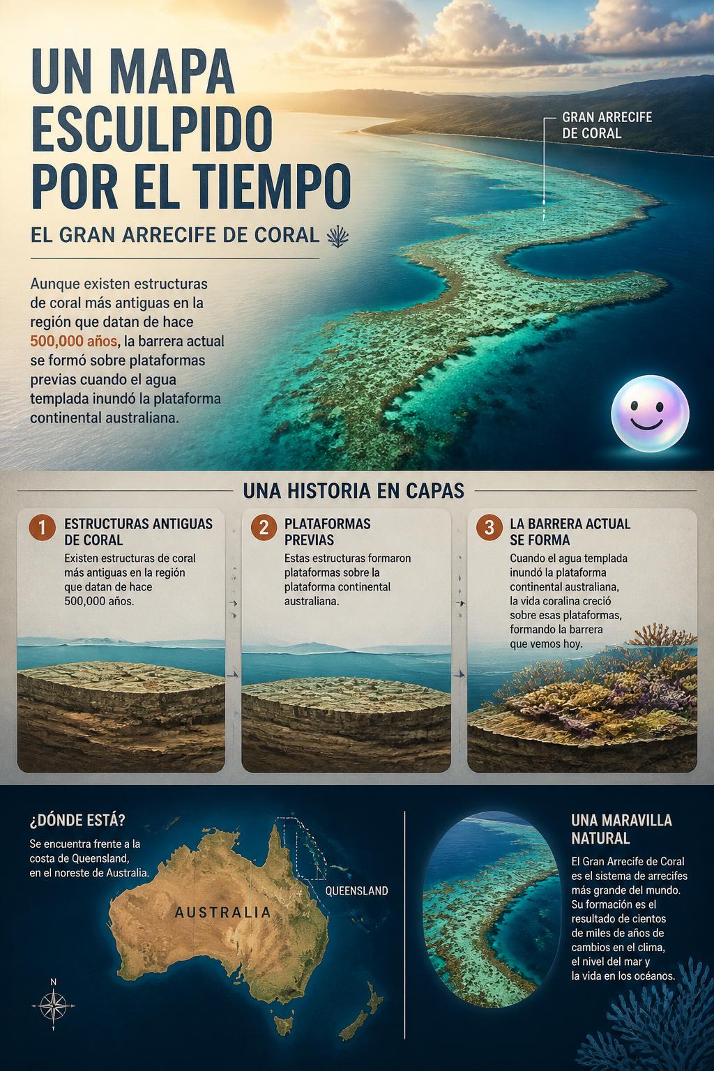 Un mapa esculpido por el tiempo