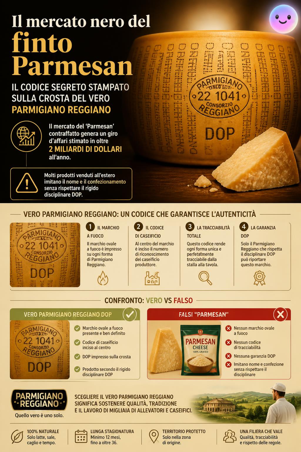 Il mercato nero del finto Parmesan