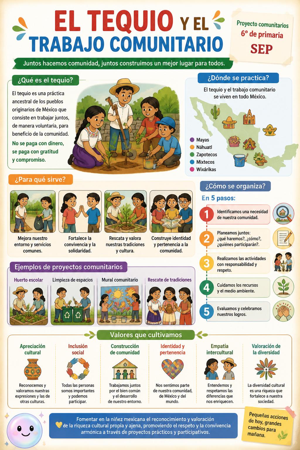 El tequio y el trabajo comunitario