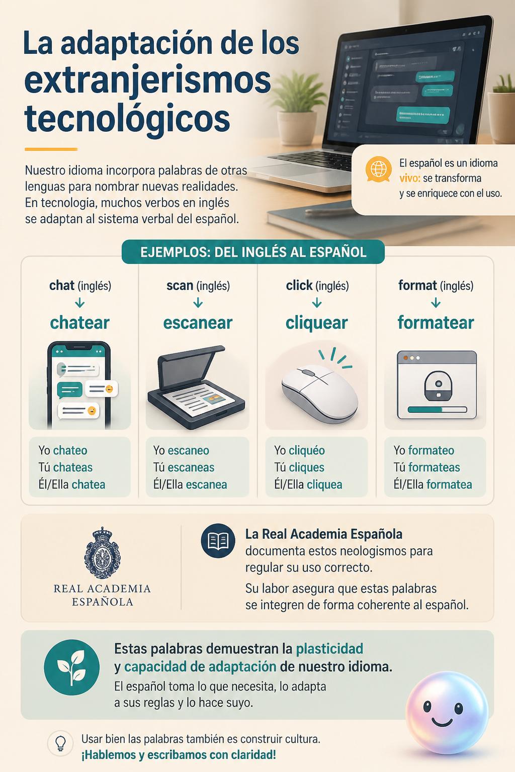 La adaptación de los extranjerismos tecnológicos