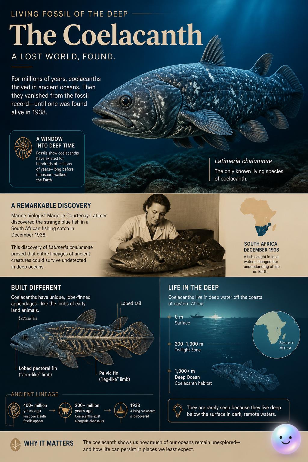The coelacanth as a living fossil