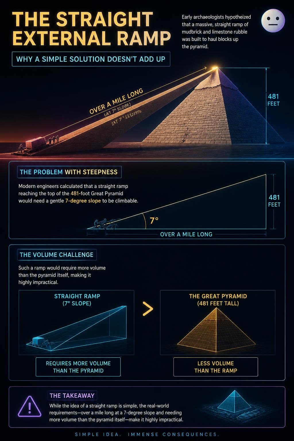 The straight external ramp
