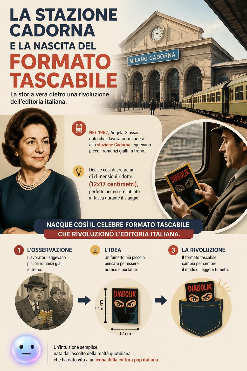La stazione Cadorna e la nascita del formato tascabile