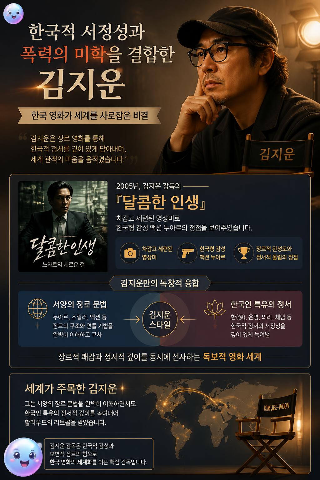 한국적 서정성과 폭력의 미학을 결합한 김지운