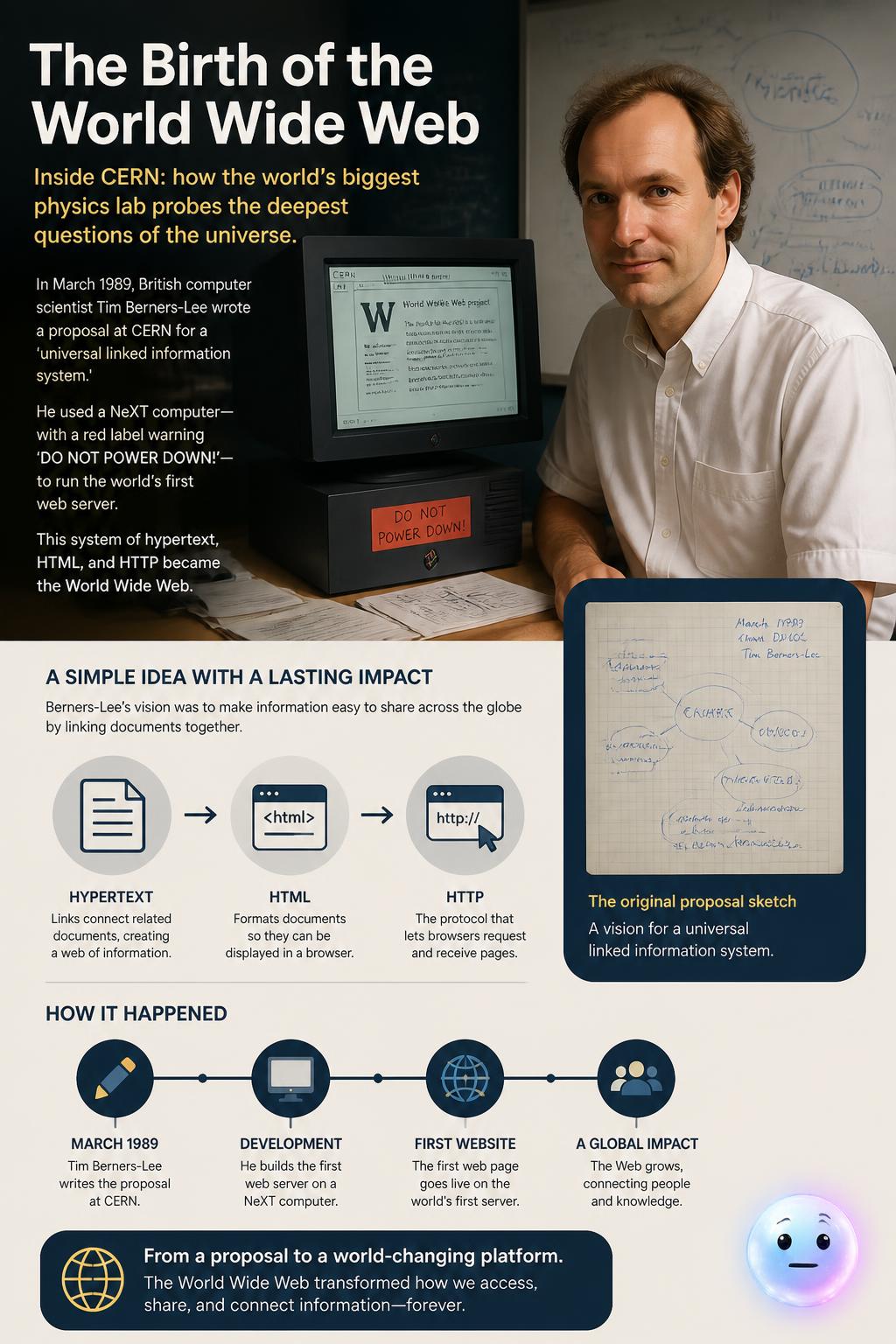 The birth of the World Wide Web