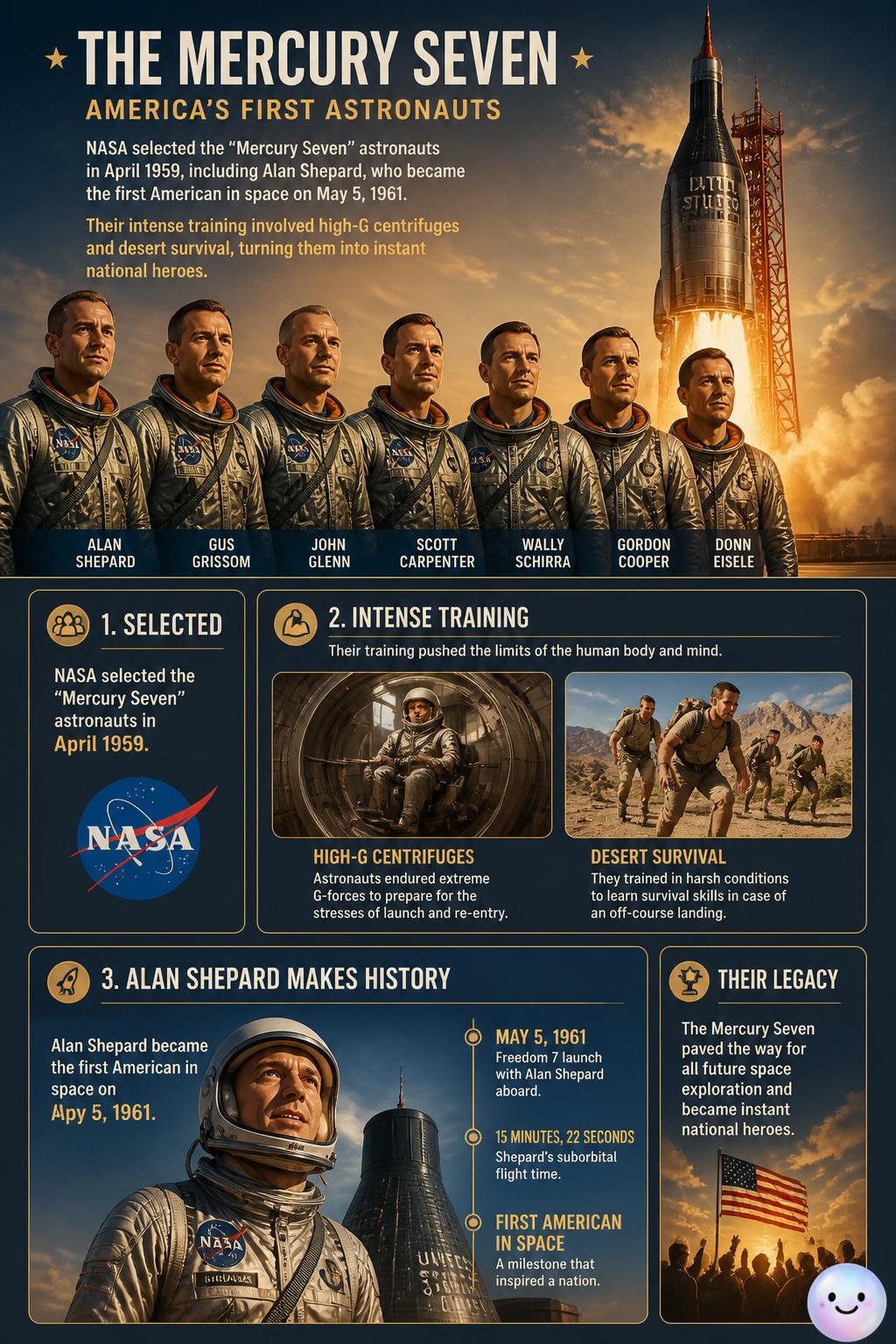 The Mercury Seven trailblazers