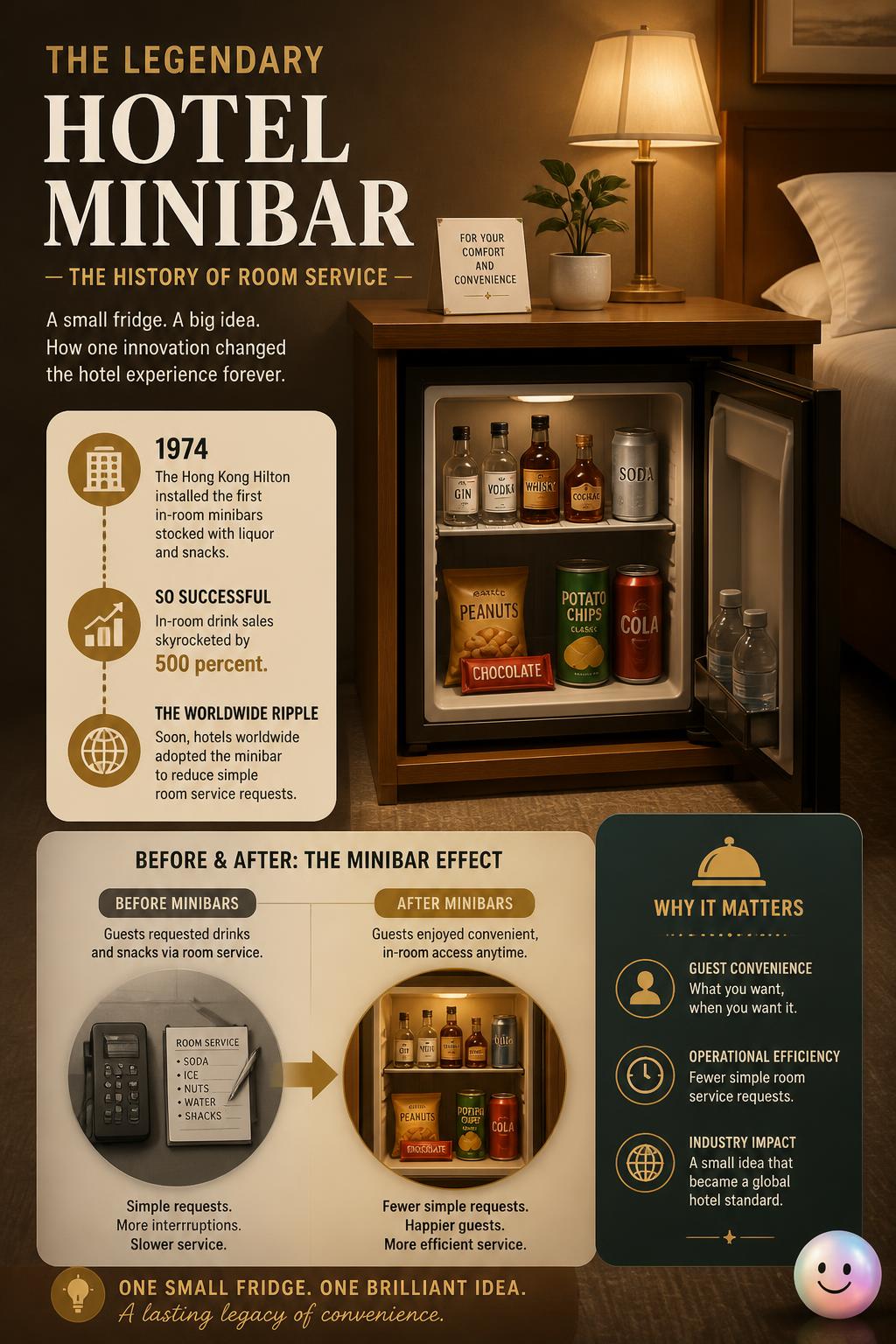The legendary hotel minibar