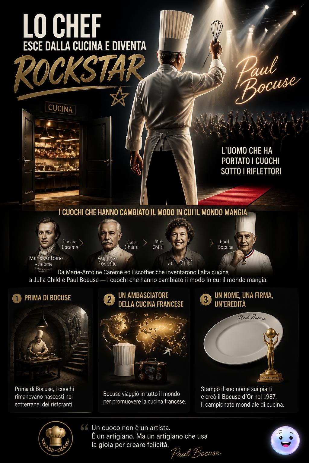 Lo chef esce dalla cucina e diventa una rockstar