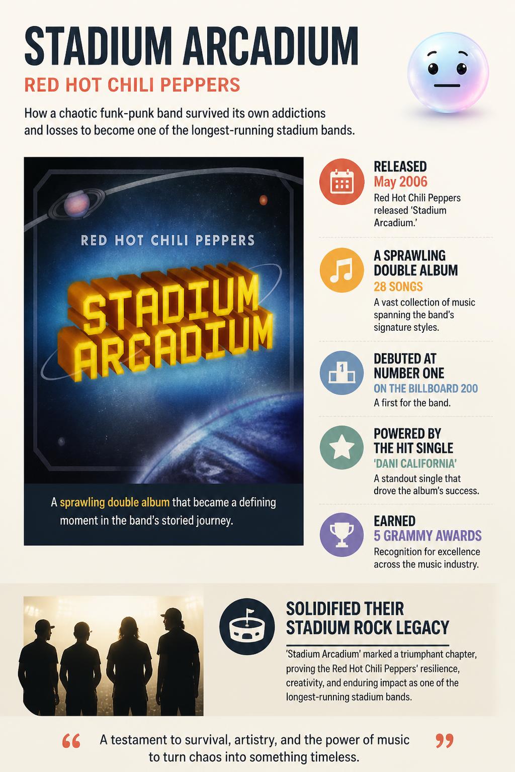 The double album Stadium Arcadium
