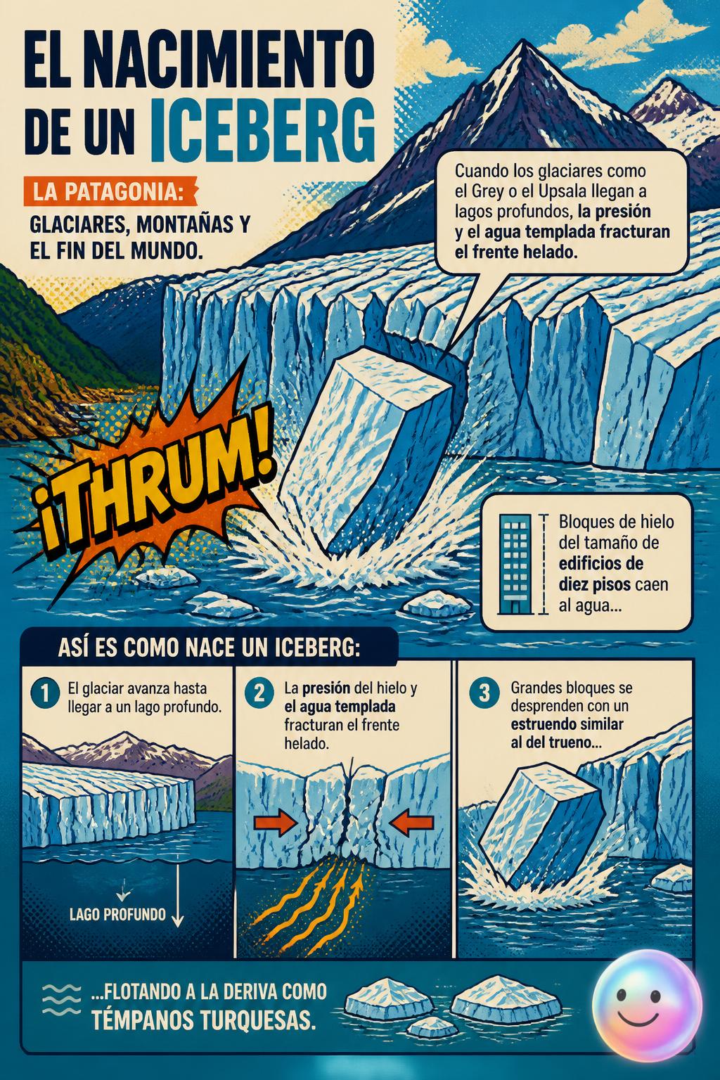 El nacimiento de un iceberg
