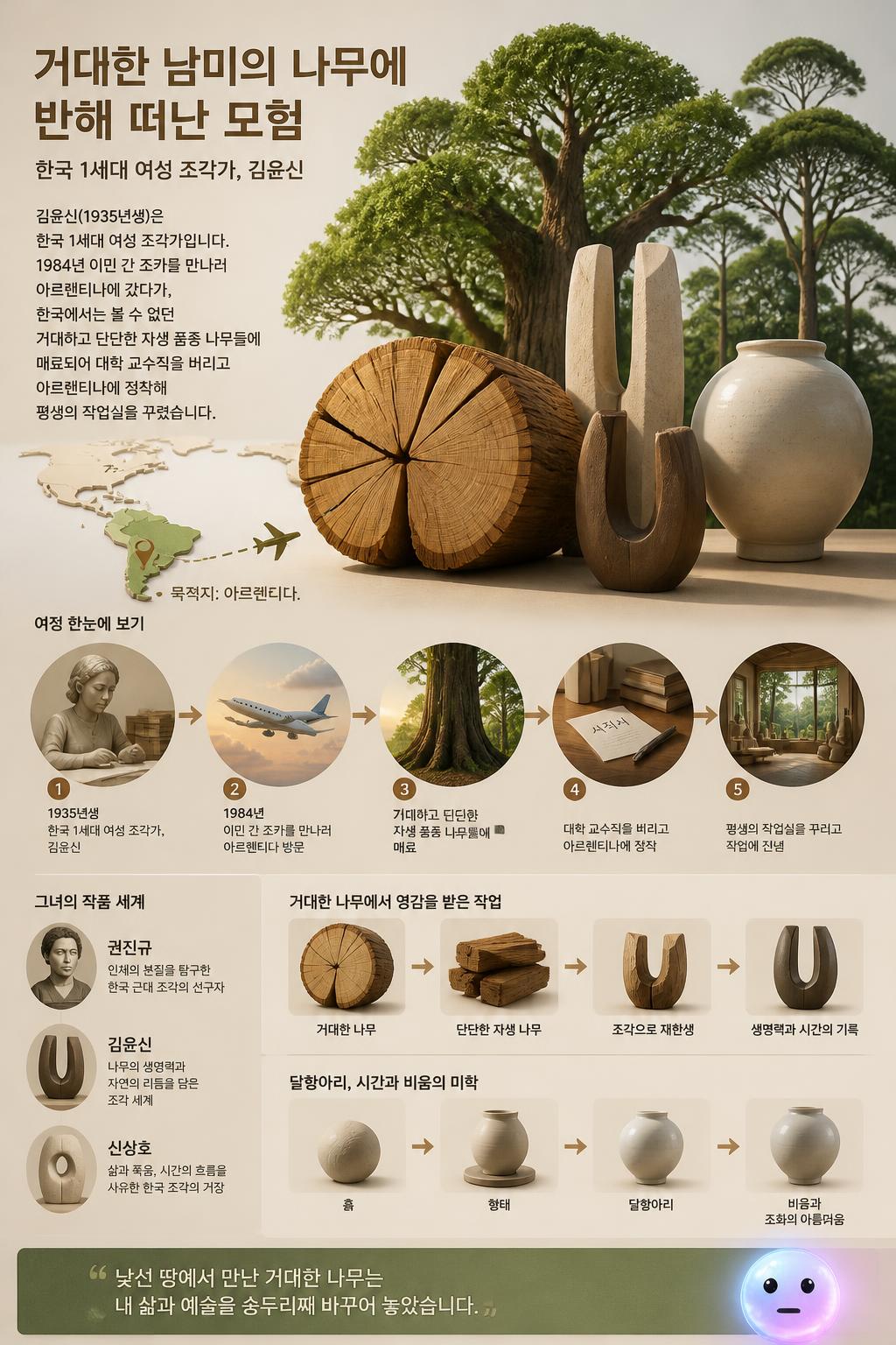 거대한 남미의 나무에 반해 떠난 모험