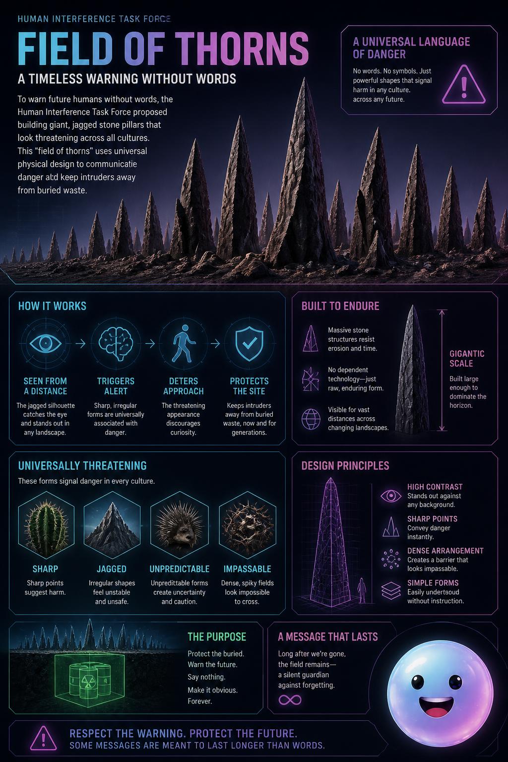 Designing a terrifying field of thorns