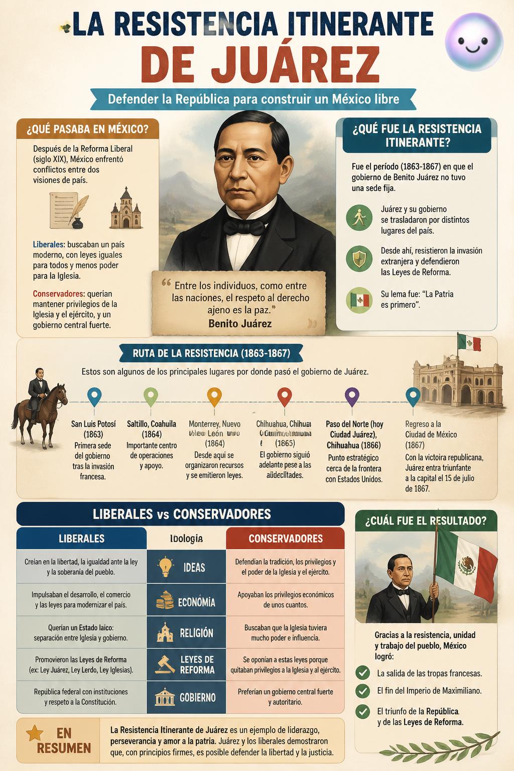 La resistencia itinerante de Juárez