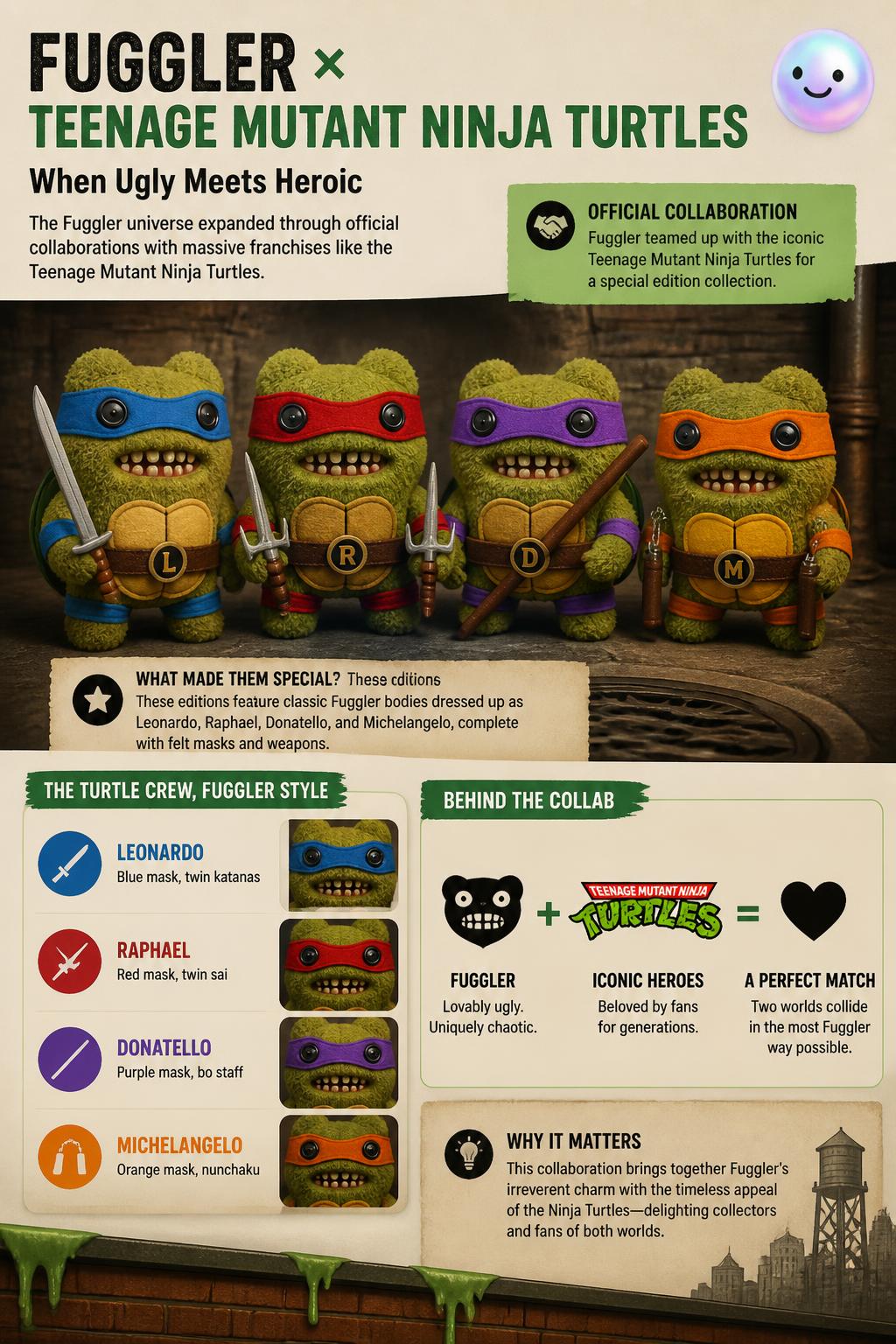 Pop culture collaborations with famous ninja turtles