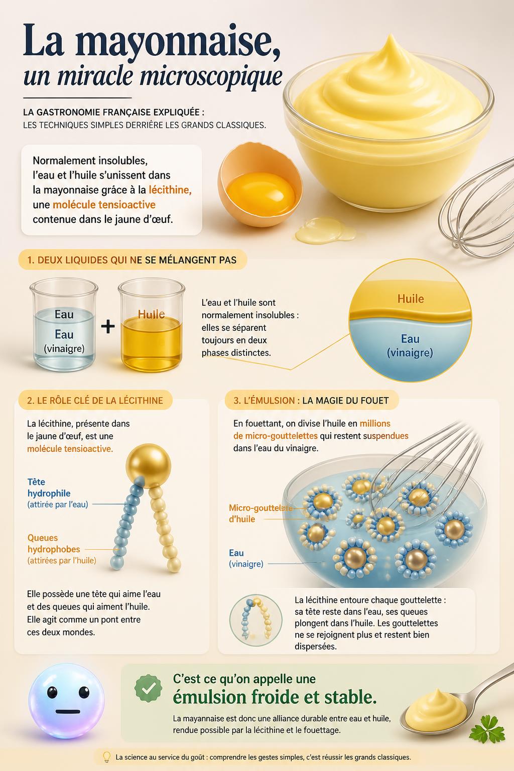 La mayonnaise, un miracle microscopique