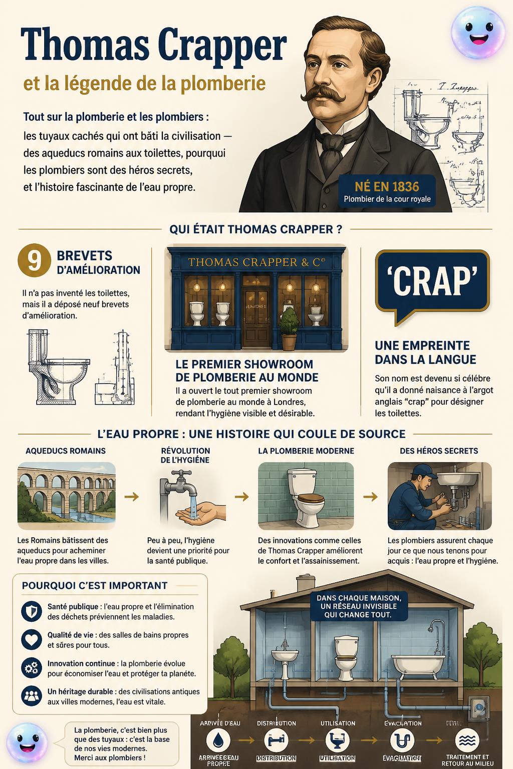 Thomas Crapper : la légende de la plomberie