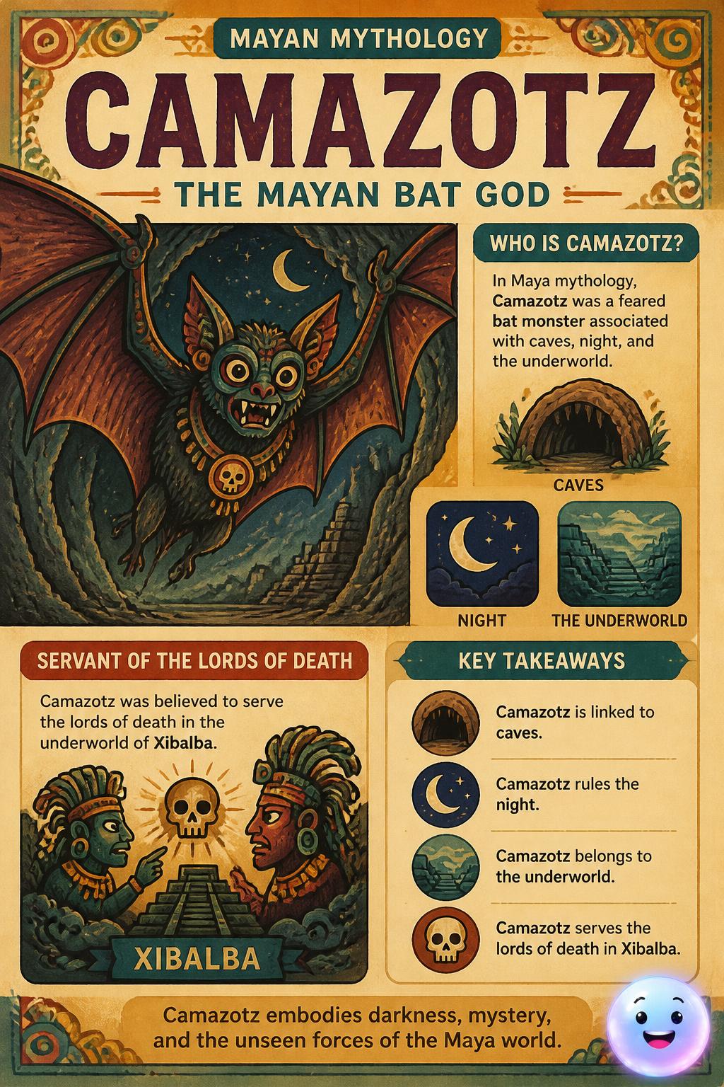 The Mayan bat god Camazotz
