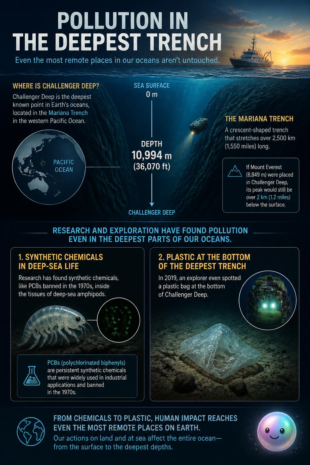 Pollution in the deepest trench