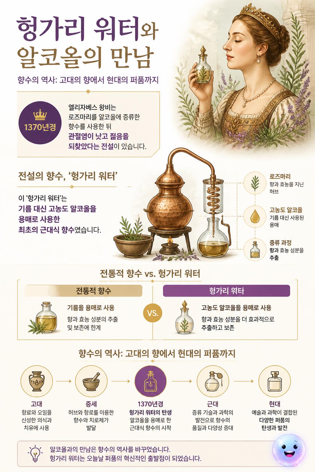 헝가리 워터와 알코올의 만남