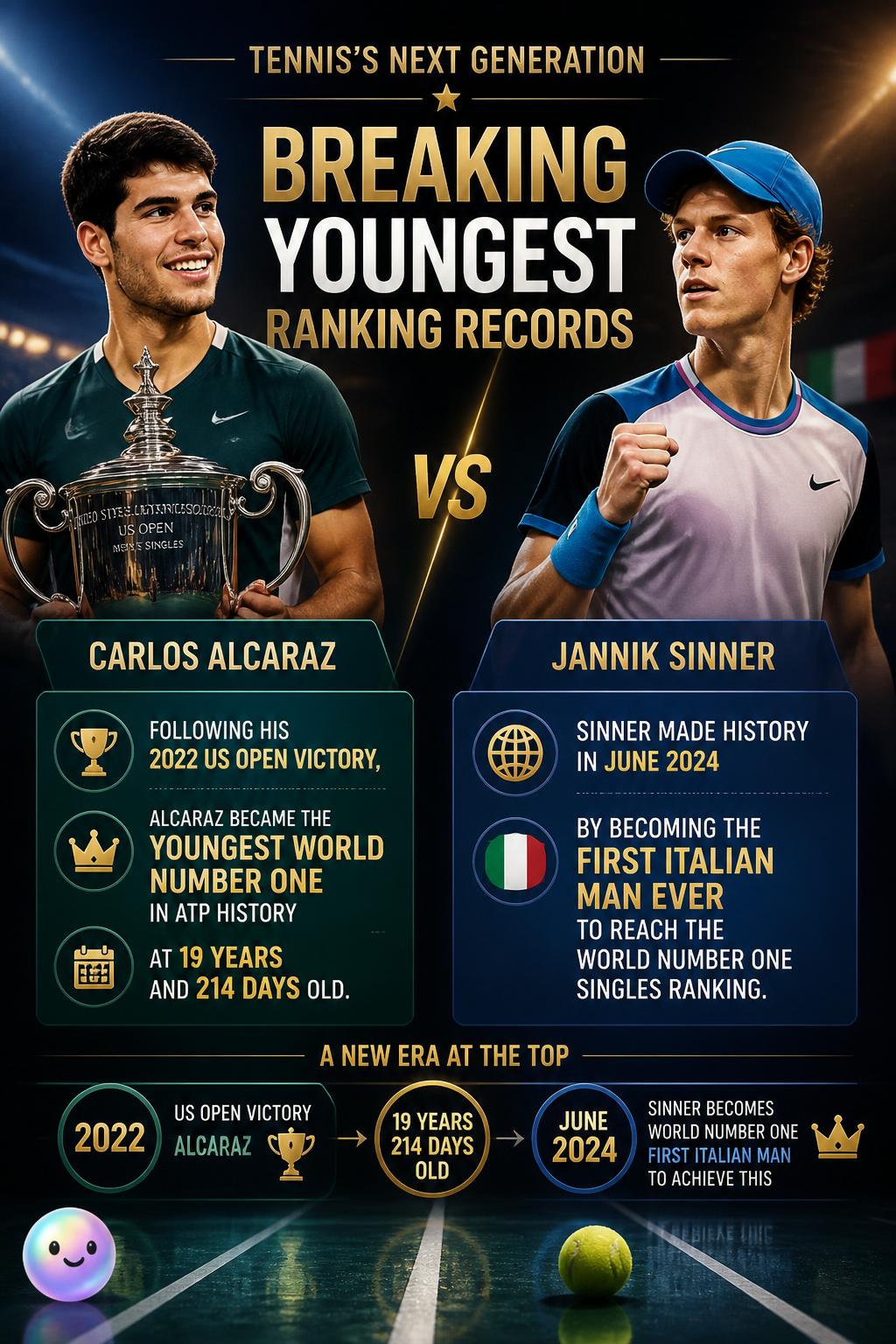Breaking youngest ranking records