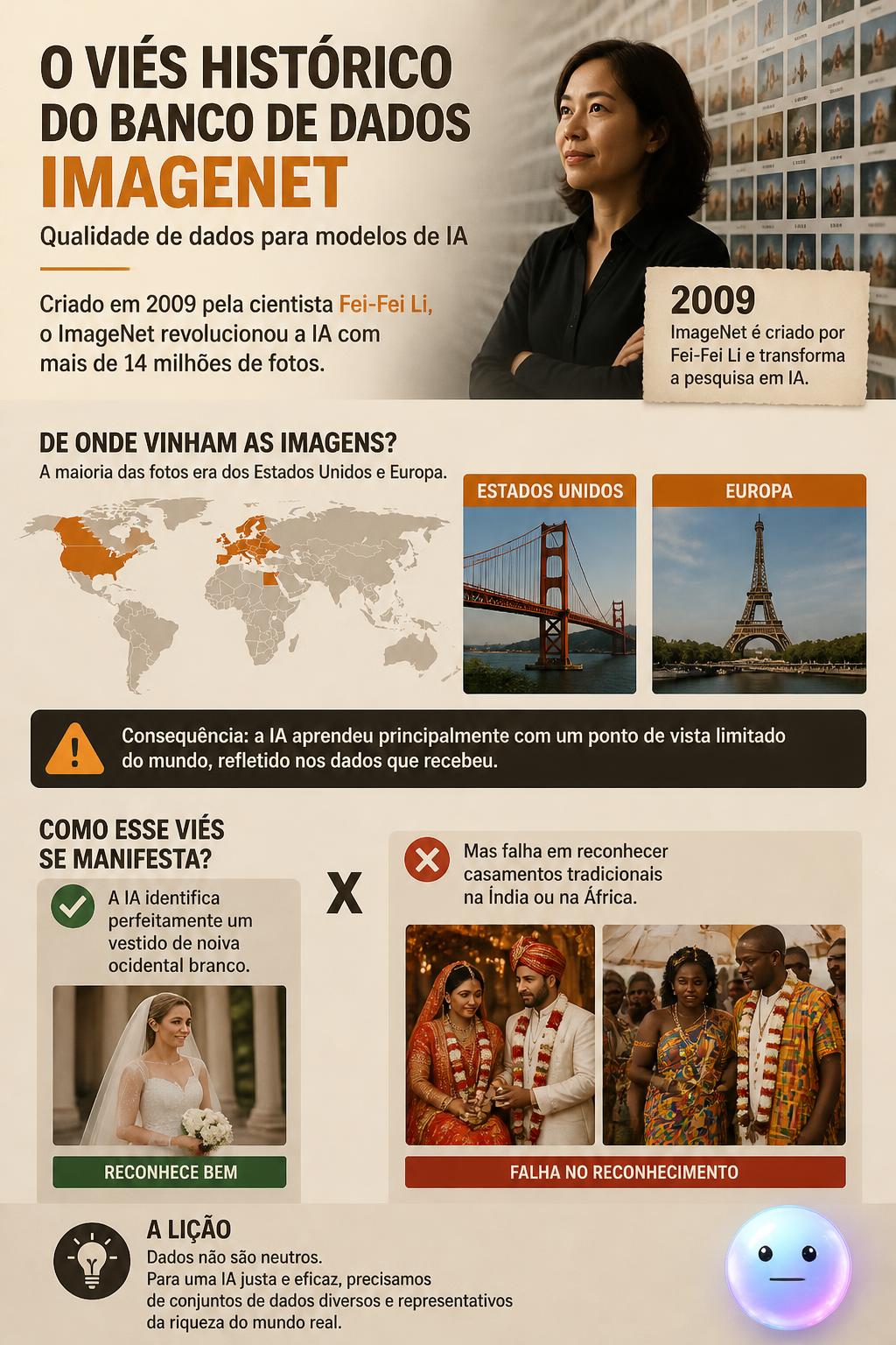 O viés histórico do banco de dados ImageNet