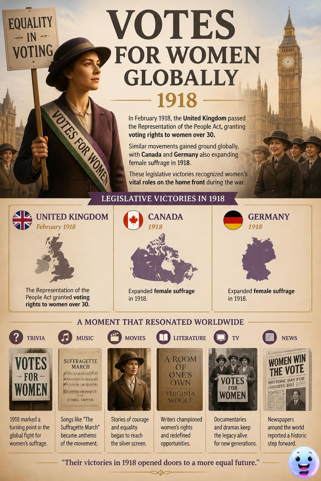 Votes for women globally