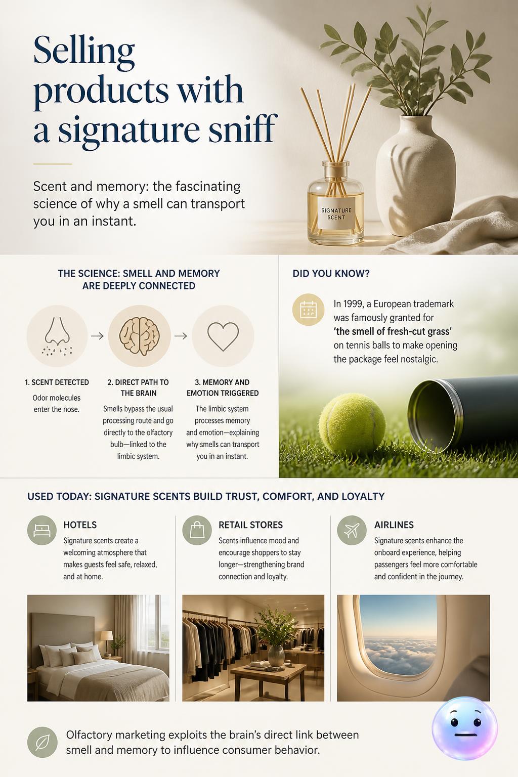 Selling products with a signature sniff
